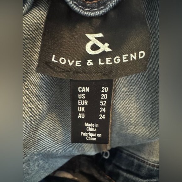 Addition Elle Love  Legend Denim Overalls Size 20 - Picture 8 of 9